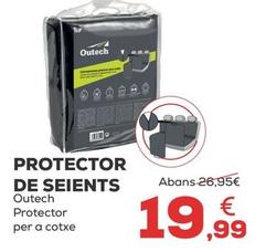 Oferta de Outech - Protector De Seients  por 19,99€ en Kiwoko