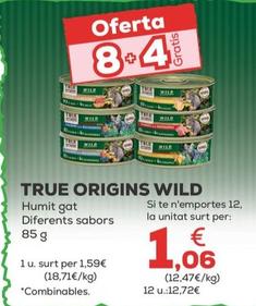 Oferta de True Origins Wild - Humit Gat Diferents Sabors por 1,59€ en Kiwoko