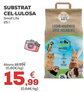 Oferta de Small Life - Substrat Cel-Lulosa por 15,99€ en Kiwoko