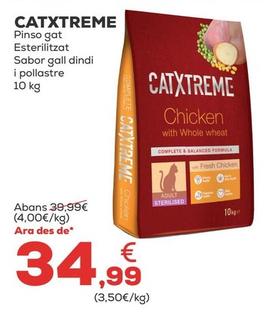 Oferta de Catxtreme - Pinso Gat Esterilitzat Sabor Gall Dindi I Pollastre por 34,99€ en Kiwoko