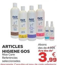 Oferta de Nice Care - Articles Higiene Gos  por 3,99€ en Kiwoko