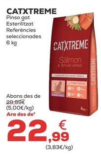 Oferta de Catxtreme - Pinso Gat Esterilitzat Referencies Seleccionades por 22,99€ en Kiwoko