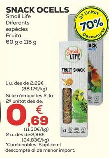 Oferta de Small Life - Snack Ocells por 2,29€ en Kiwoko