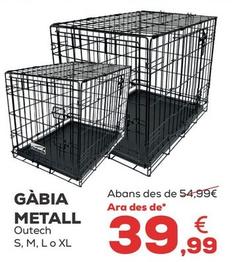 Oferta de Outech - Gàbia Metall  por 39,99€ en Kiwoko
