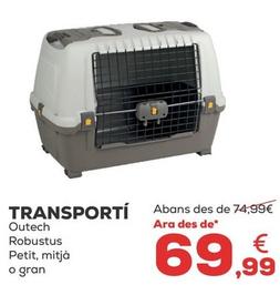 Oferta de Outech - Transportí Robustus Petit por 69,99€ en Kiwoko