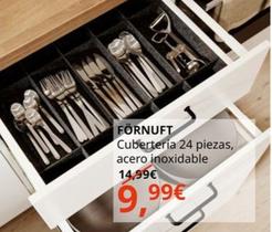 Oferta de Förnuft - Cubertería 24 Piezas, Acero Inoxidable por 9,99€ en IKEA