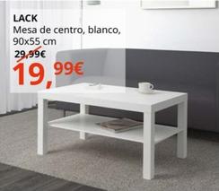 Oferta de Lack - Mesa De Centro, Blanco, 90x55 Cm por 19,99€ en IKEA