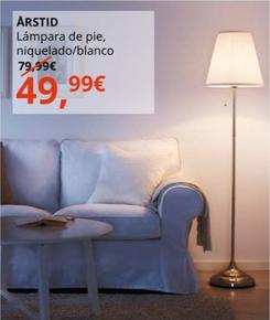Oferta de Årstid - Lámpara De Pie, Niquelado / Blanco por 49,99€ en IKEA