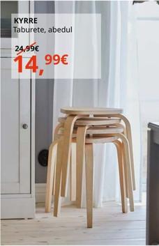 Oferta de Kyrre - Taburete, Abedul por 14,99€ en IKEA