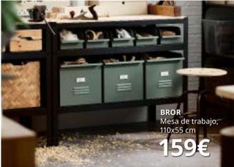Oferta de Bror - Mesa De Trabajo 110x55 Cm por 159€ en IKEA