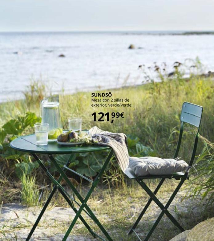 Oferta de Sundsö - Mesa Con 2 Sillas De Exterior, Verde/verde por 121,99€ en IKEA