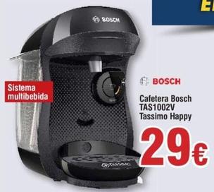 Oferta de Bosch - Cafetera TAS1002V Tássimo Happy por 29€ en Froiz