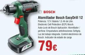 Oferta de Bosch - Atornillador Easydrill 12 por 79€ en Froiz
