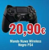 Oferta de Mando Nuwa Wireless Negro Ps4 por 20,9€ en Froiz