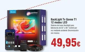 Oferta de Backlight Tv Govee T1 12 Modos Led por 49,95€ en Froiz