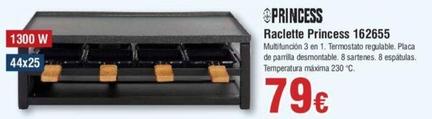 Oferta de Princess - Raclette 162655 por 79€ en Froiz