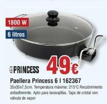 Oferta de Princess - Paellera 6 | 162367 por 49€ en Froiz