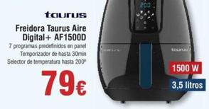 Oferta de Taurus - Freidora Aire Digital+ AF1500D por 79€ en Froiz
