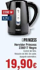 Oferta de Princess - Hervidor 236017 Negro por 19,9€ en Froiz