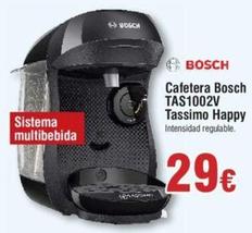 Oferta de Bosch - Cafetera TAS1002V Tassimo Happy I por 29€ en Froiz