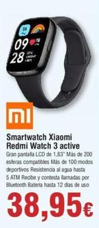 Oferta de Xiaomi - Smartwatch Redmi Watch 3 Active por 38,95€ en Froiz