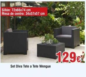 Oferta de Wengue - Set Diva Tete A Tete por 129€ en Froiz