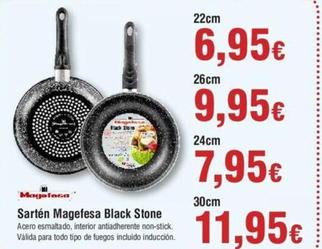 Oferta de Magefesa - Sartén Black Stone por 6,95€ en Froiz