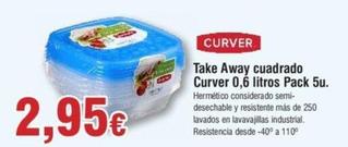 Oferta de Curver - Take Away Cuadrado por 2,95€ en Froiz