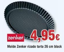 Oferta de Zenker - Molde Rizado Tarta 26 Cm Black por 4,95€ en Froiz