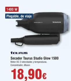 Oferta de Taurus - Secador Studio Glow 1500 por 18,9€ en Froiz