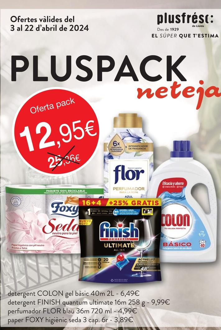Oferta de Detergente lavavajillas por 12,95€ en Plusfresc