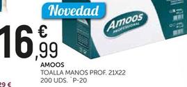 Oferta de Amoos - Toalla Manos por 16,99€ en Comerco Cash & Carry