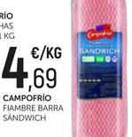 Oferta de Campofrío - Fiambre Barra Sandwich por 4,69€ en Comerco Cash & Carry