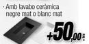 Oferta de Amb Lavabo Ceràmica Negre Mat O Blanc Ma por 50€ en Ferrolan
