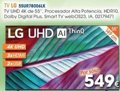 Oferta de LG - Tv 55UR78006LK por 549€ en Master Cadena