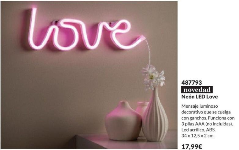 Oferta de Avon - Neón Led Love por 17,99€ en AVON