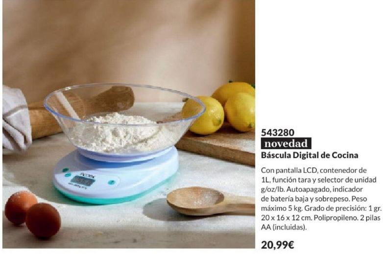 Oferta de Avon - Báscula Digital De Cocina por 20,99€ en AVON