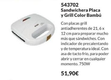 Oferta de Avon - Sandwichera Placa Y Grill Color Bambú por 51,9€ en AVON