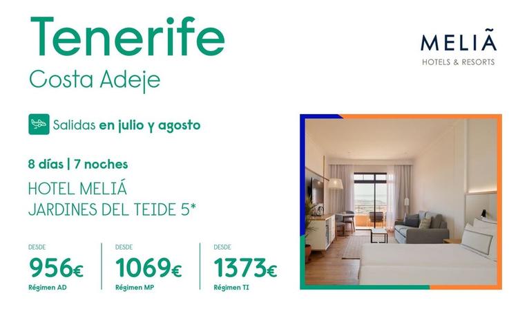 Oferta de Viajes a Tenerife por 1069€ en Travelplan