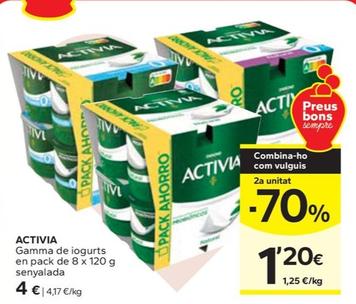 Oferta de Activia - Gamma De Iogurts por 4€ en Caprabo