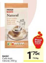 Oferta de Eroski - Basic Cafe Molt Natural por 1,75€ en Caprabo