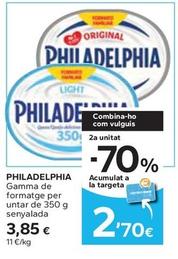 Oferta de Philadelphia - Gamma De Formatge Per Untar Senyalada por 3,85€ en Caprabo