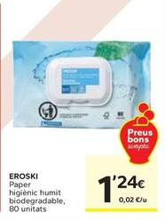 Oferta de Eroski - Paper Higienic Humit Biodegradable por 1,24€ en Caprabo