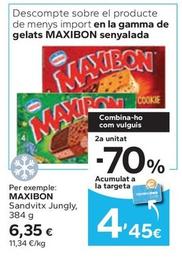Oferta de Maxibon - Sandvitx Jungly por 6,35€ en Caprabo