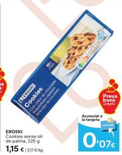 Oferta de Eroski - Cookies Sense Oli De Palma por 2,05€ en Caprabo