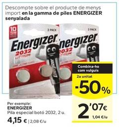 Oferta de Energizer - Pila Especial Botó por 4,15€ en Caprabo