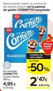 Oferta de Cornetto - Comet Classic por 4,95€ en Caprabo