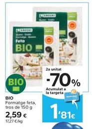 Oferta de Bio - Formatge Feta por 2,59€ en Caprabo