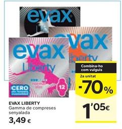 Oferta de Evax - Liberty Gamma De Compreses por 3,49€ en Caprabo