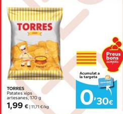 Oferta de Torres - Patates Xips Artesanes por 1,99€ en Caprabo